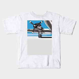 Vintage Propeller Plane Kids T-Shirt